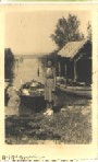 Elena Guarnati alla barca nel canneto di Bardolino
